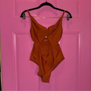 Aerie Terracotta One Piece Swimsuit